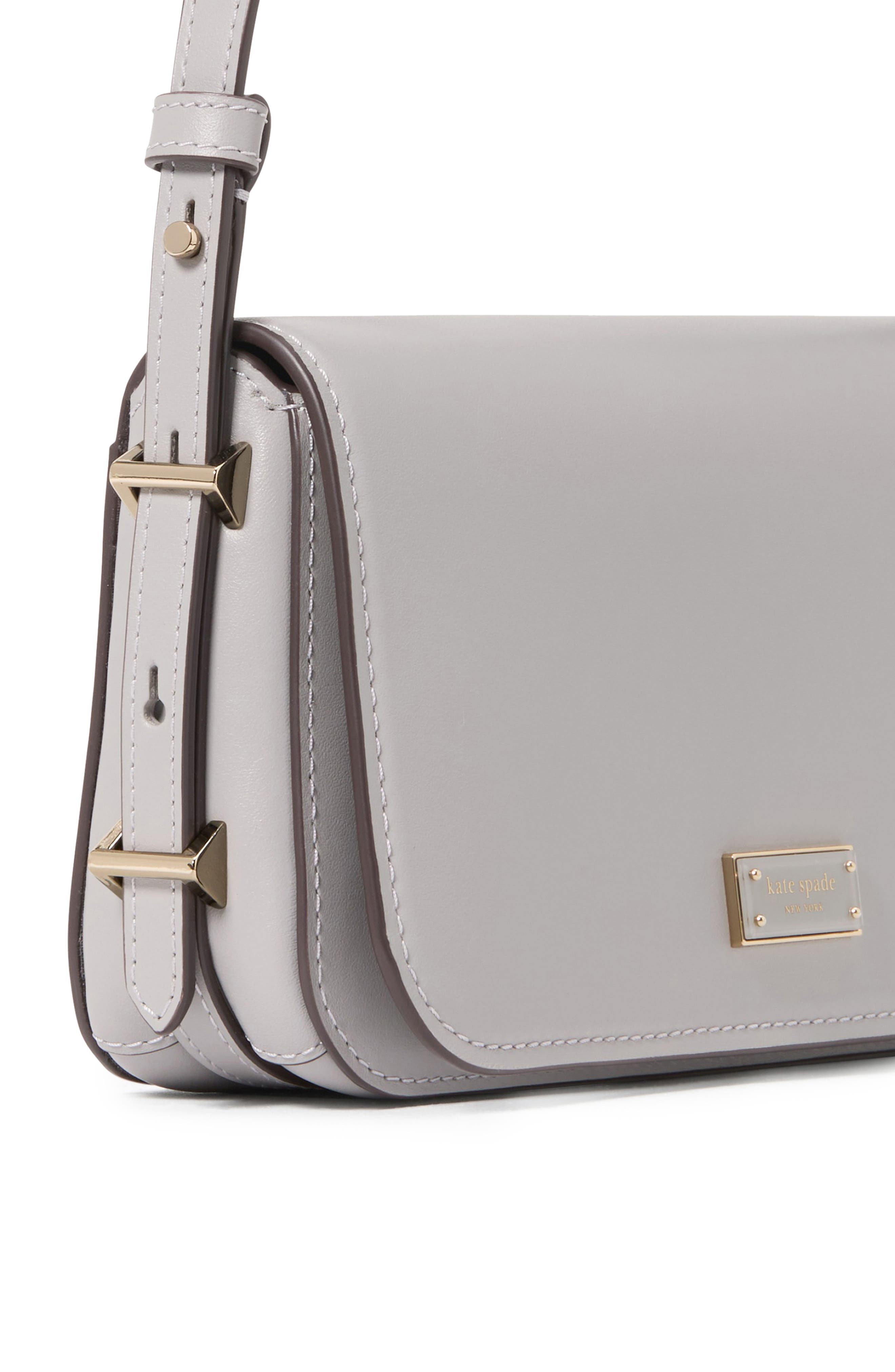 small liv leather east/west shoulder bag, Alternate, color, NIMBUS GREY.