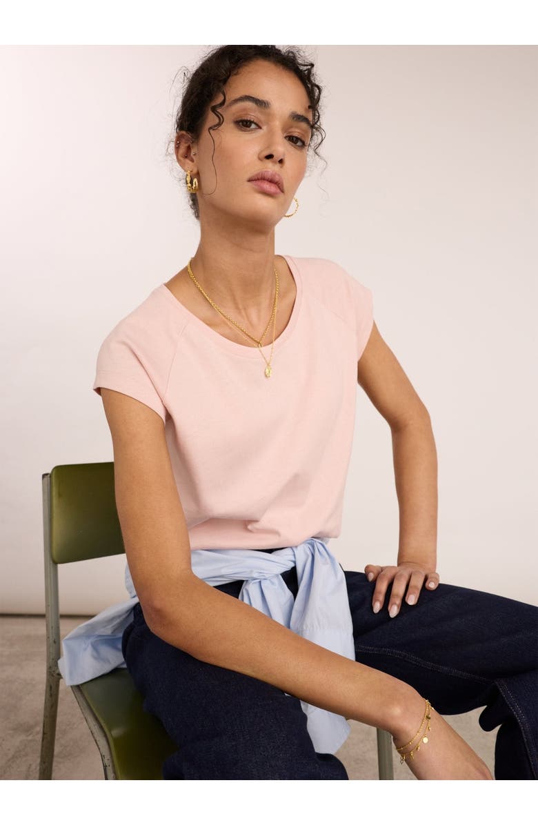 Baukjen Catherine Scoop Neck T-Shirt, Alternate, color, Powder Pink
