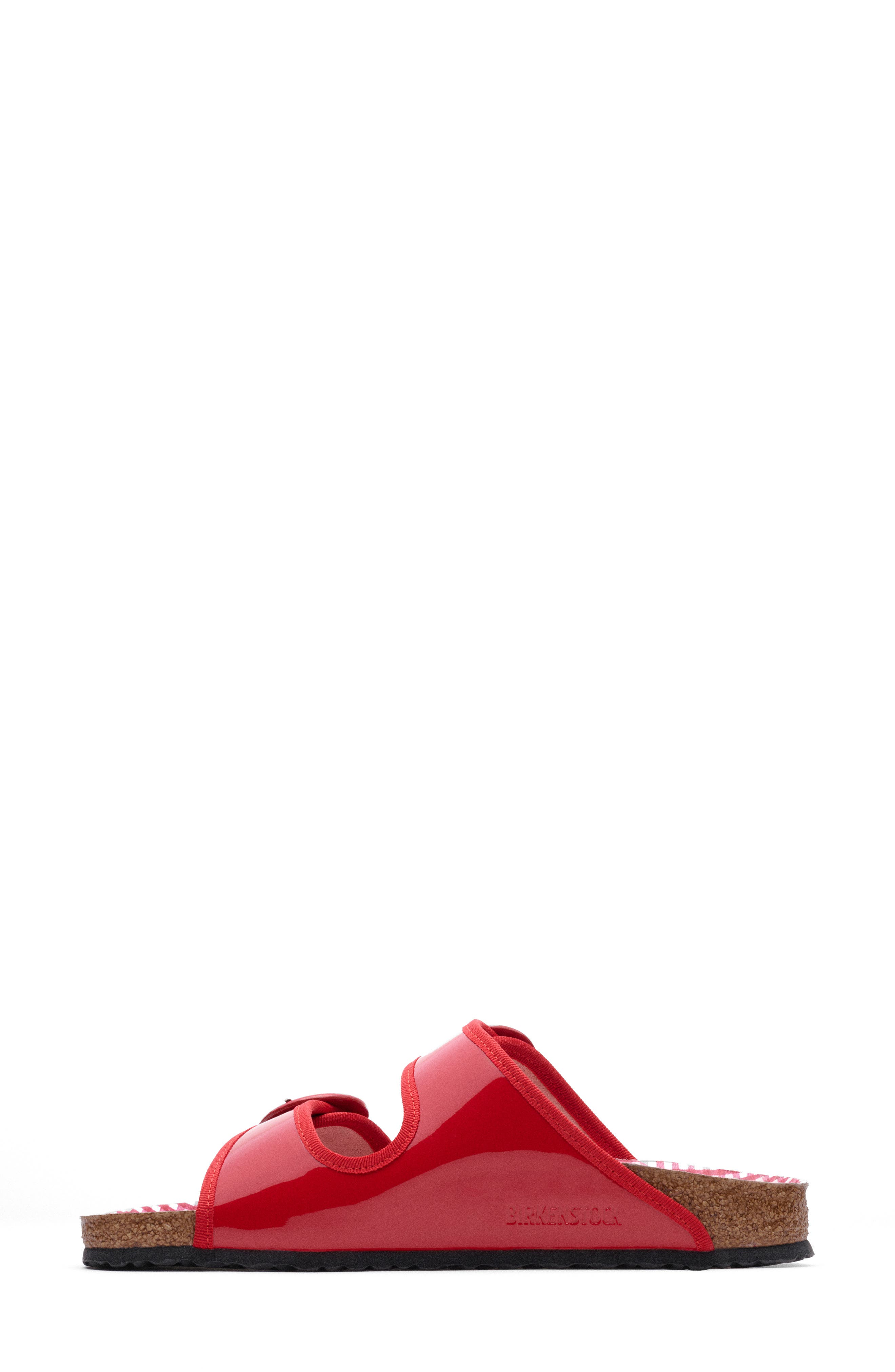 x Repetto Arizona Round Buckle Slide Sandal, Alternate, color, FLAME RED