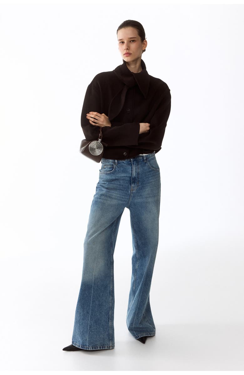 H&M Handmade Wool-blend Jacket, Alternate, color, Dark Brown