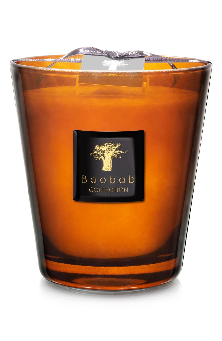Baobab Collection Les Prestigieuses Cuir de Russie Candle, Main, color, Brown-Medium