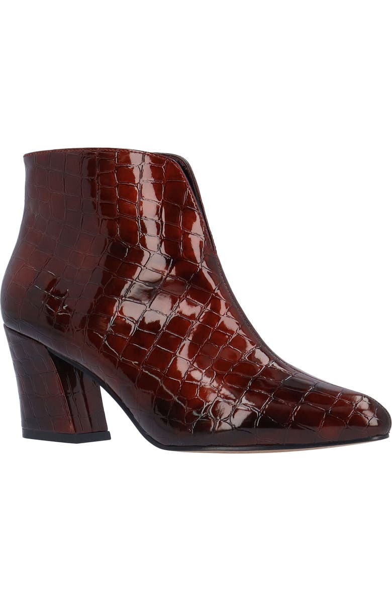 J. Reneé Tatum Bootie, Main, color, Burgundy