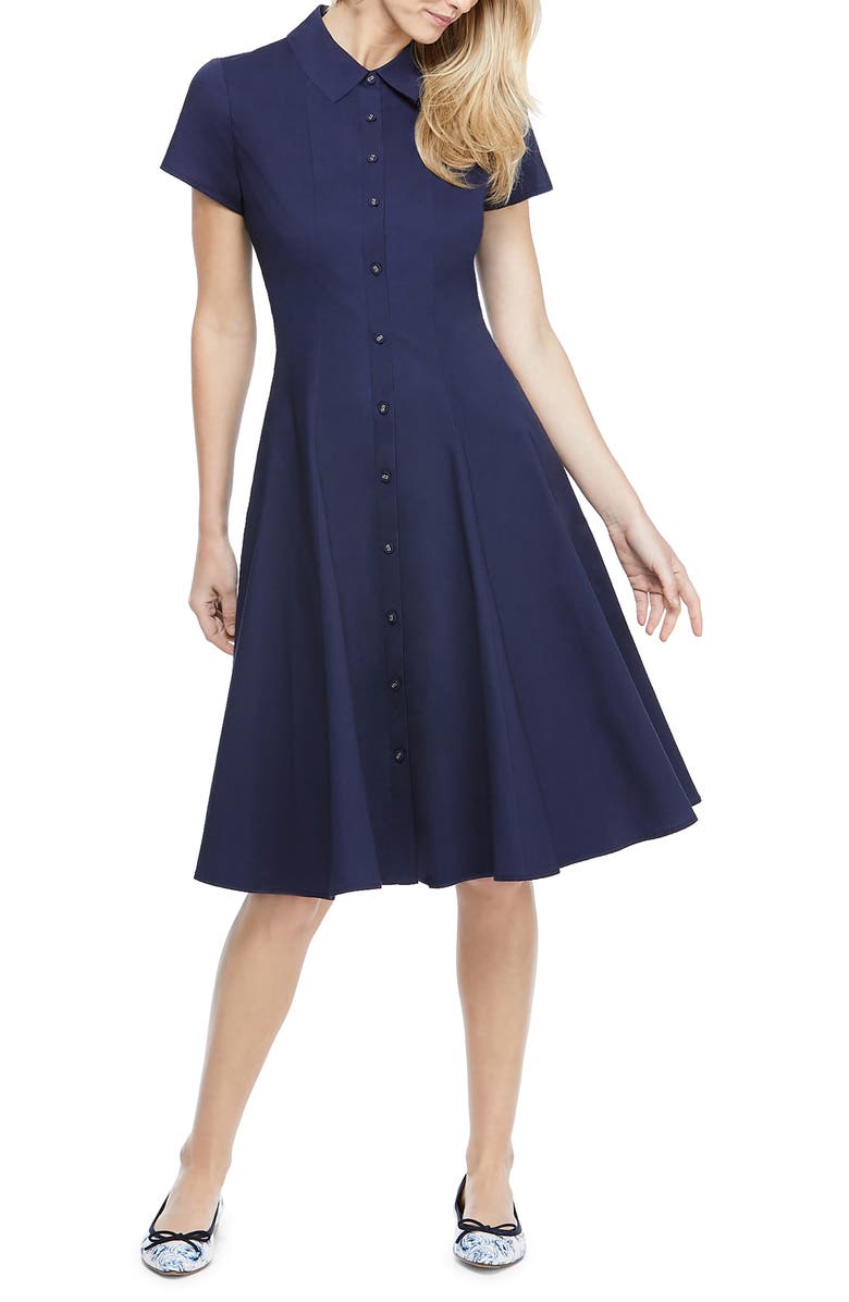 Gal Meets Glam Collection Fit & Flare Shirtdress, Main, color,