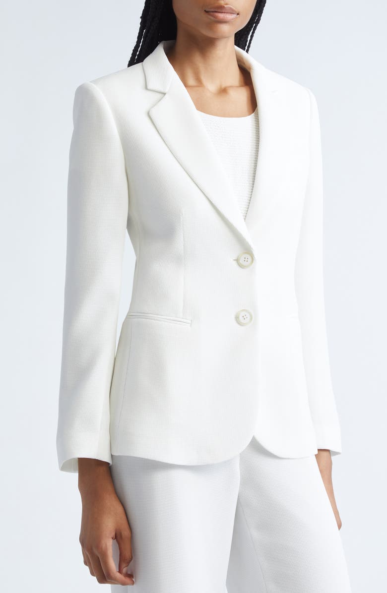 Emporio Armani Two-Button Blazer, Alternate, color, Solid White