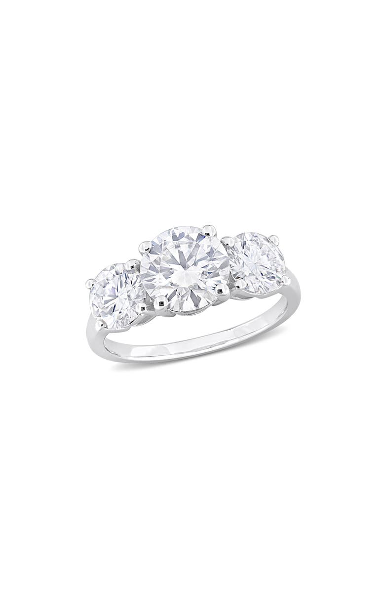 DELMAR Dew Created Moissanite Ring, Main, color, Silver