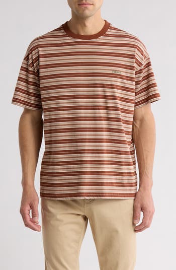 Sand Stripe Cotton T-Shirt