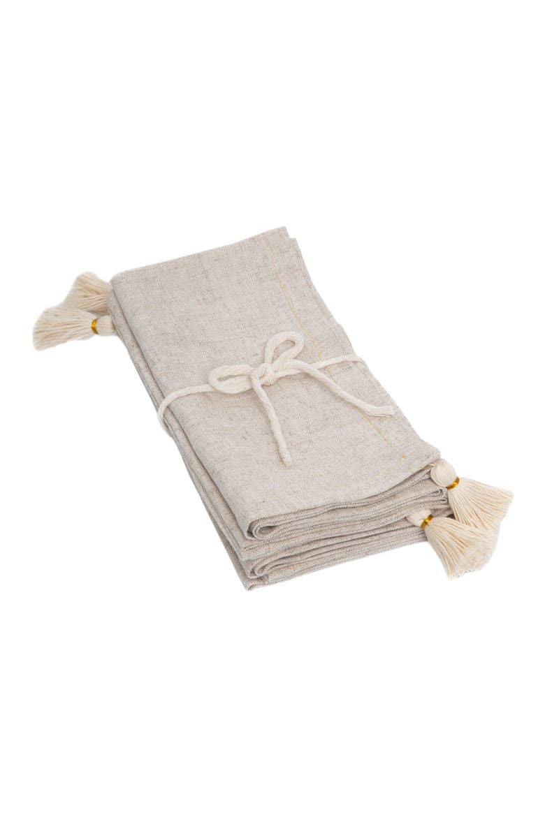 Tassel Napkins Set of 4, Alternate, color, Natural