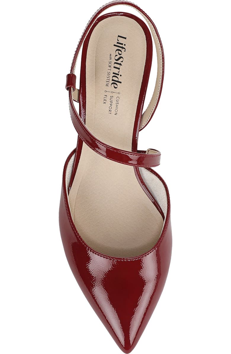 LifeStride Minimalist Pointed Toe Pump, Alternate, color, Dark Cherry