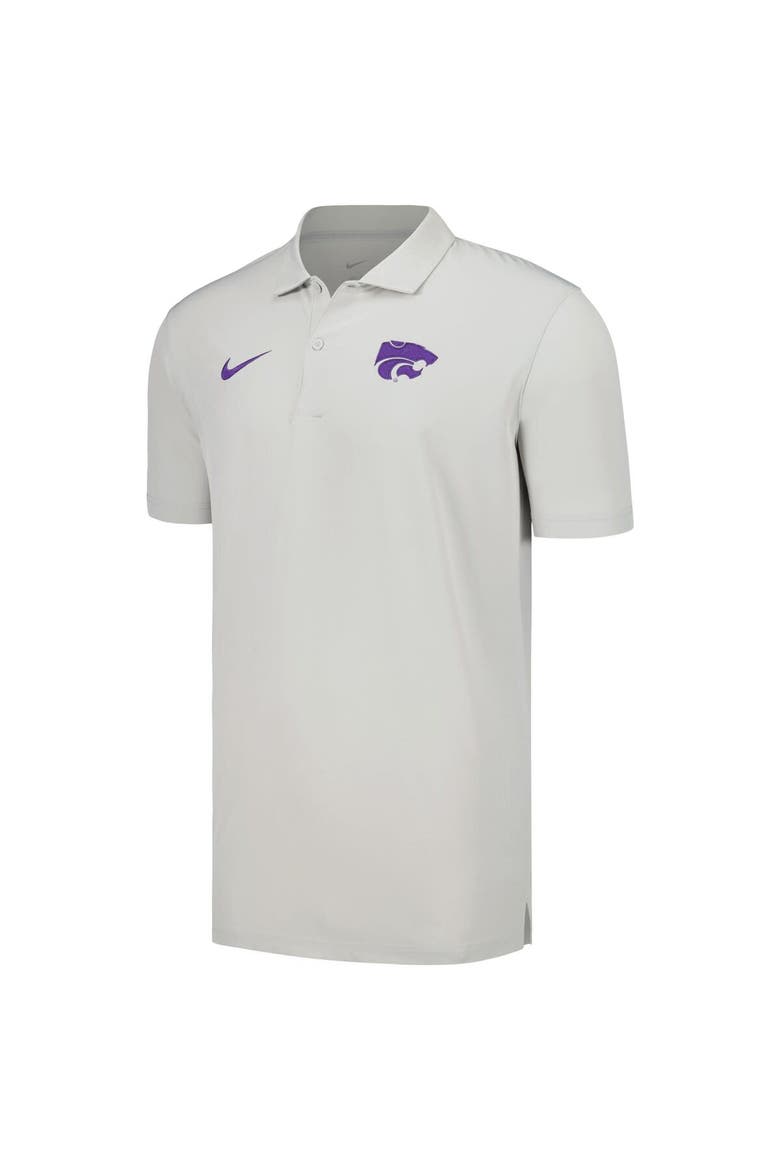 Men's Nike Gray Kansas State Wildcats Sideline Polo, Alternate, color, Gray
