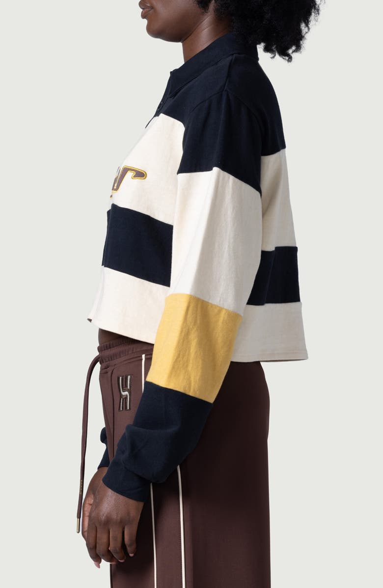 HONOR THE GIFT Stripe Crop Rugby Shirt, Alternate, color, 