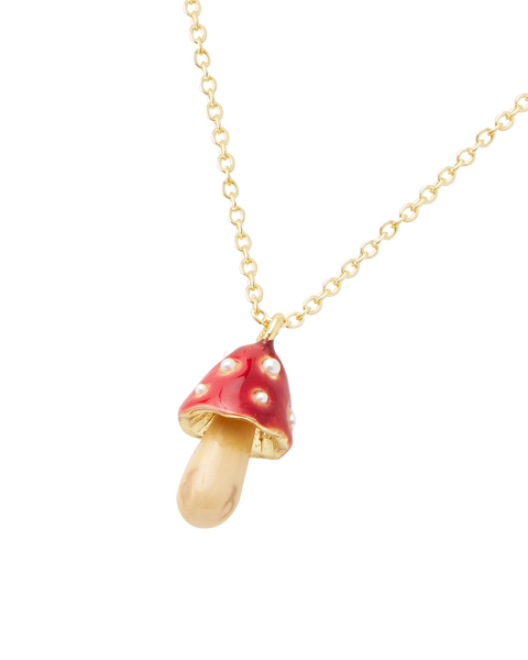 Enamel Mushroom Necklace