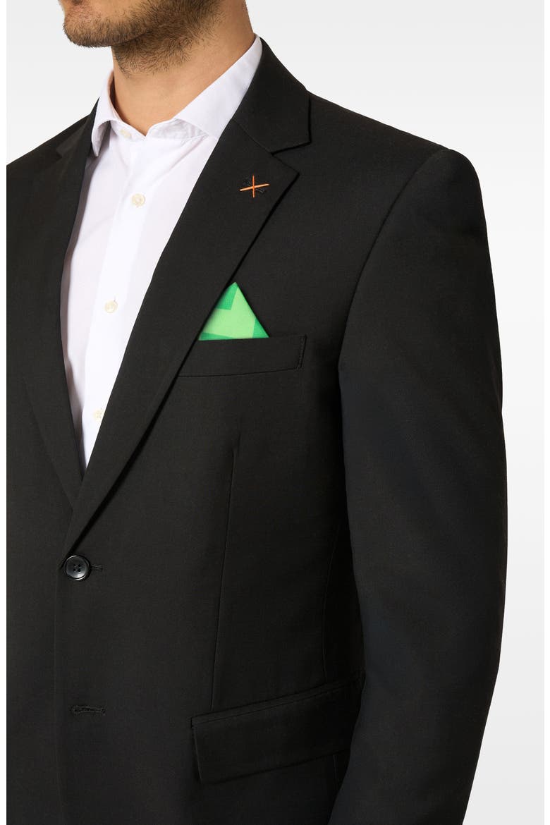 x Minecraft Daily Slim Fit Black Suit Jacket, Alternate, color, BLACK