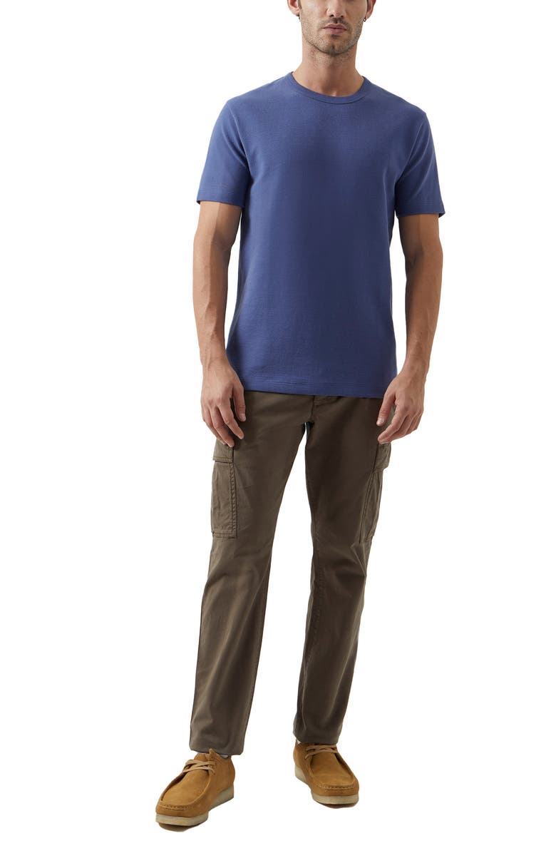 French Connection Ottoman Rib T-Shirt, Alternate, color, Coastal Blue