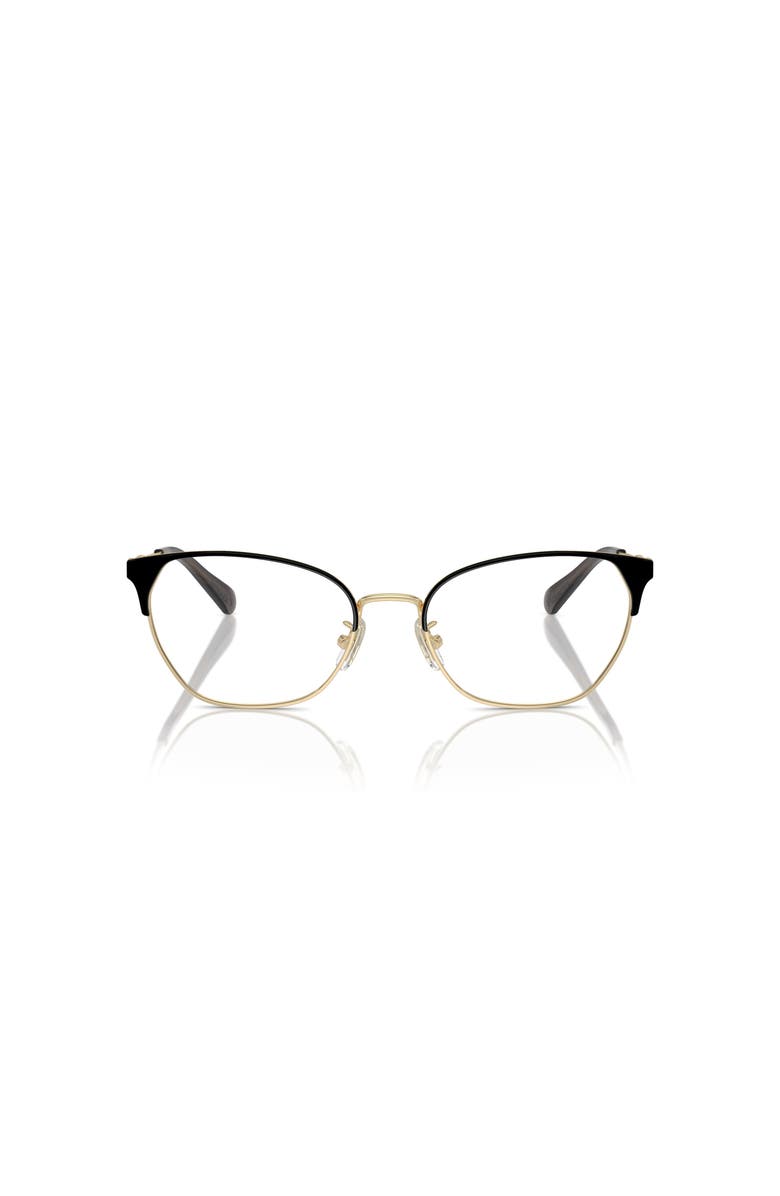 COACH 54mm Cat Eye optical glasses, Alternate, color, Gold