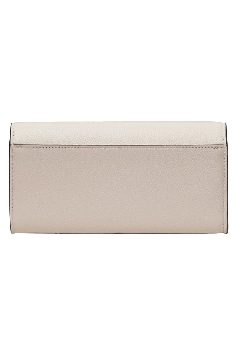 deco colorblock pebble leather wallet, Alternate, color, CASHEW MILK MULTI