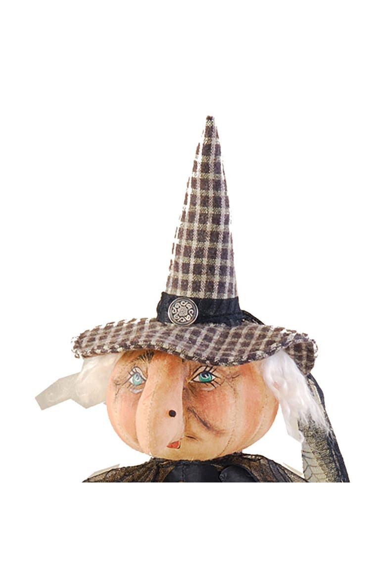 Naomi Witch Large Folk Art Halloween Figurine Doll 23", Alternate, color, Black