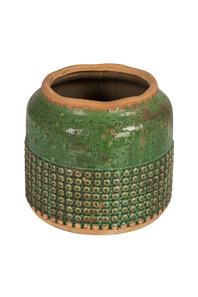 Hobnail Planter Vase, Main, color, Green