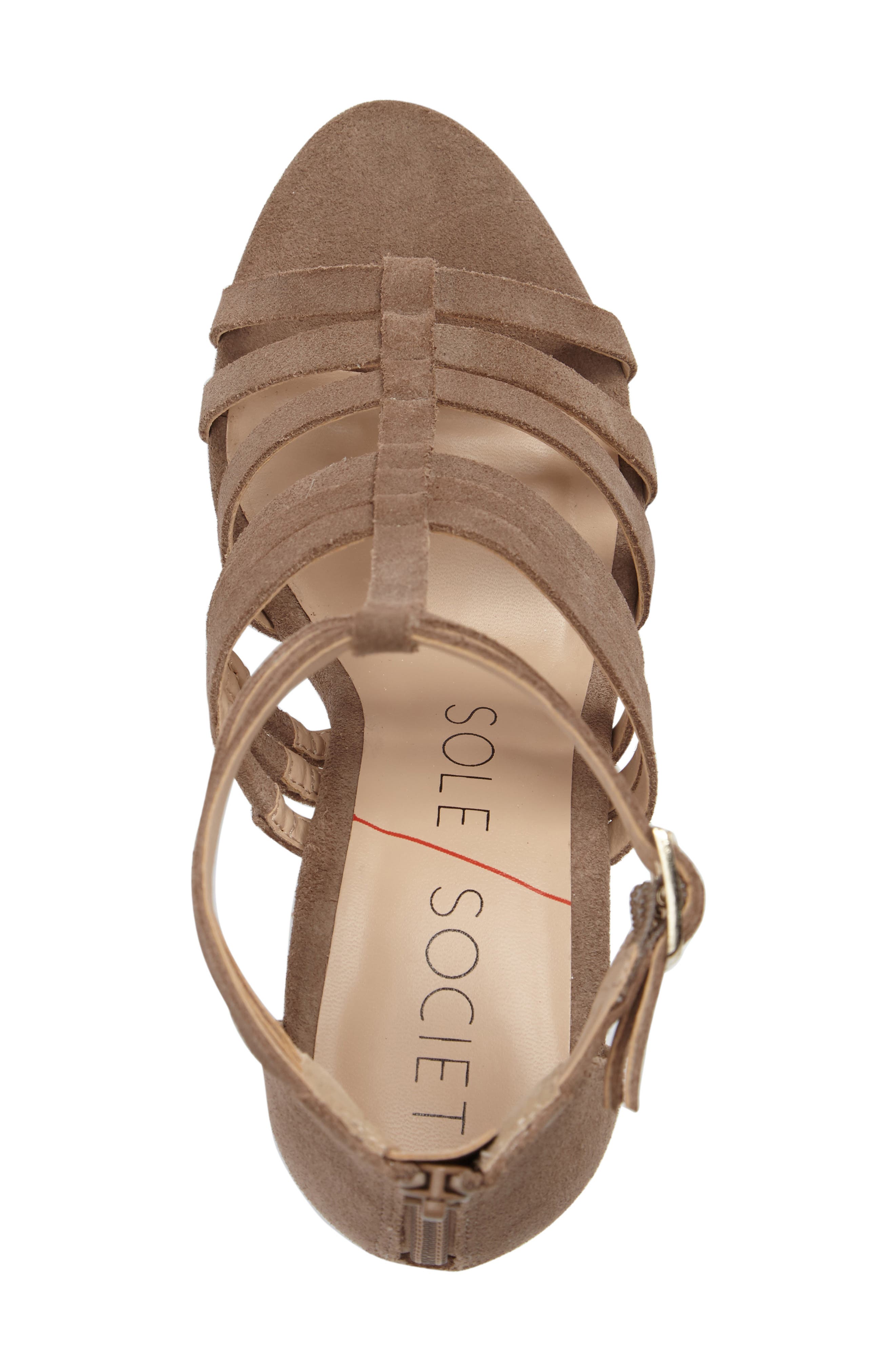 Sole Society 'Elise' Gladiator Sandal, Alternate, color, 