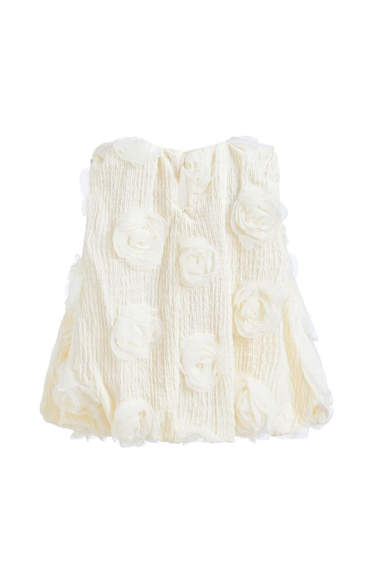 Tulleen Bow Flower Sleeveless Dress, Alternate, color, Ivory