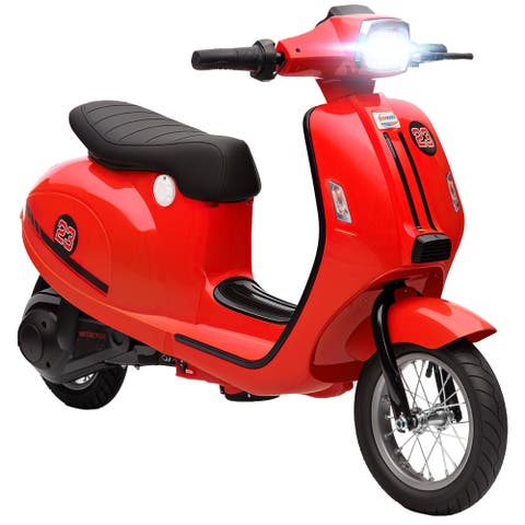 Kids Electric Motorcycle, Suspension, LED, 3-Speed