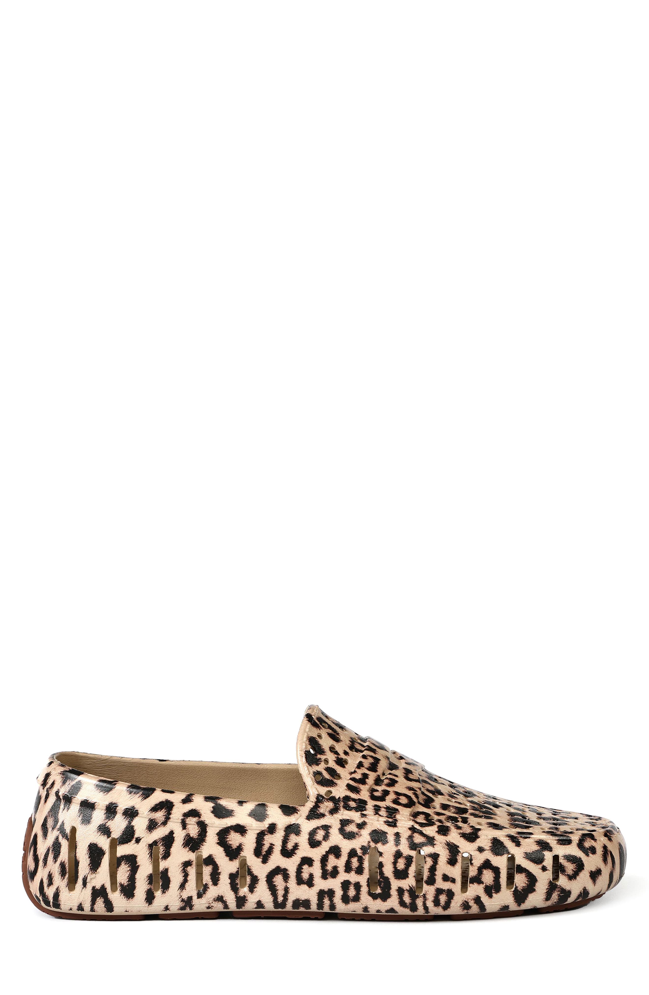 FLOAFERS Country Club Molded Driver Loafer, Alternate, color, Cheetah/ Chocolate