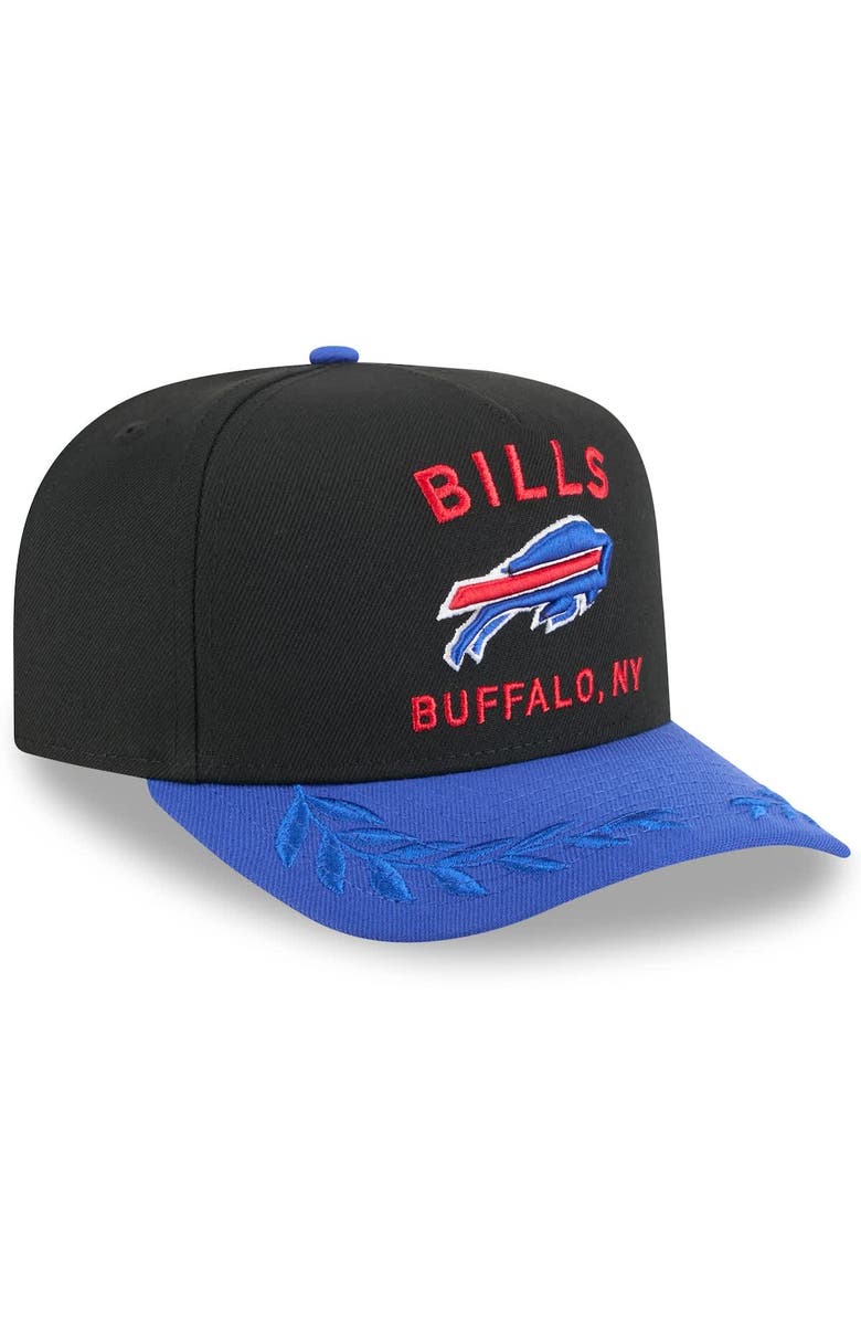 New Era Men's New Era  Black/Royal Buffalo Bills 2025 NFL Draft A-Frame 9FIFTY Snapback Hat, Alternate, color, Black