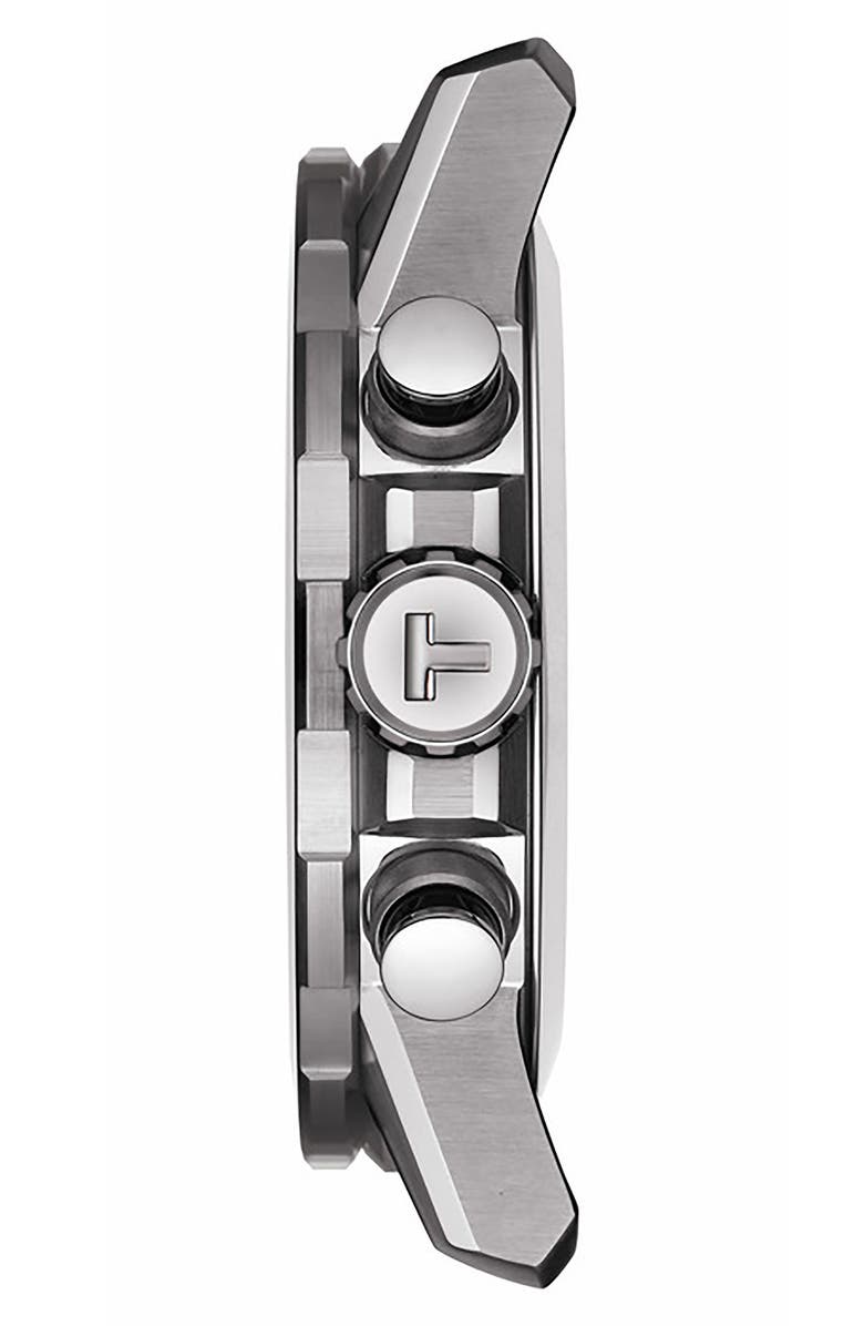 Tissot Supersport Chronograph Leather Strap Watch, 45.5mm, Alternate, color, Blue