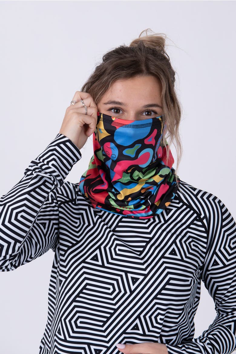 Neckwarmer - Stairway to Heaven Print, Alternate, color, Multicolor