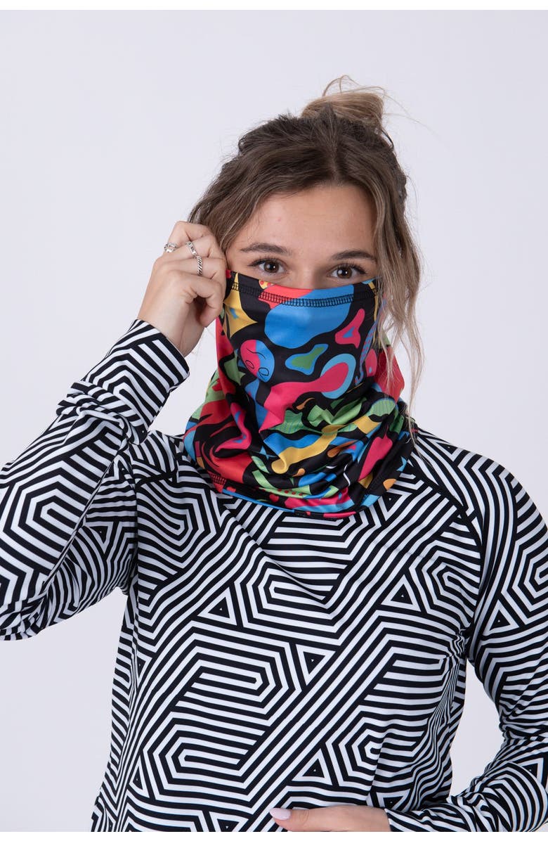 OOSC Neckwarmer - Stairway to Heaven Print, Alternate, color, Multicolor