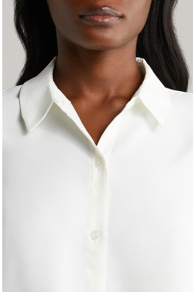 Long Sleeve Button-Up Shirt, Alternate, color, NEW IVORY