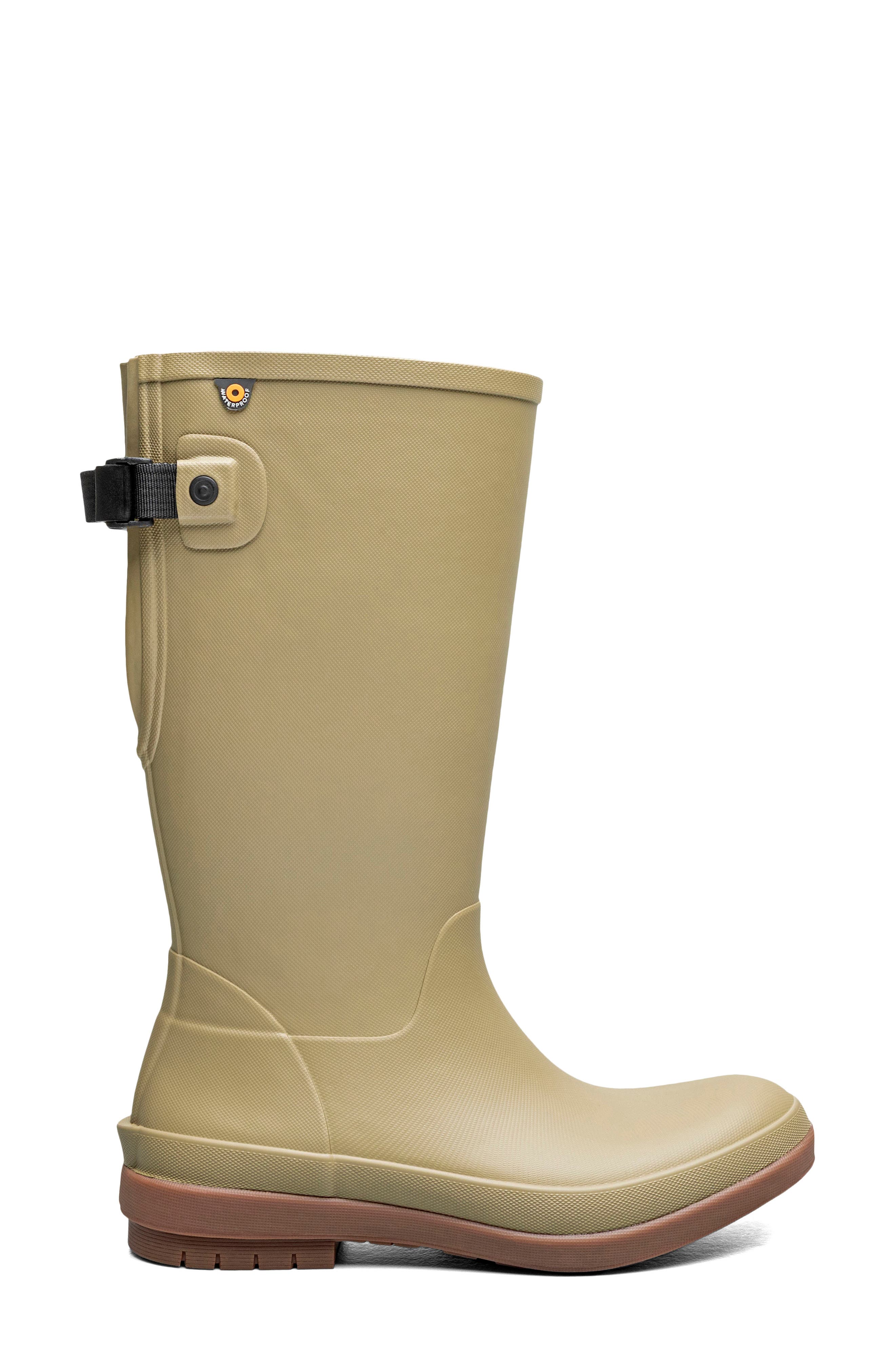 Bogs Amanda II Tall Waterproof Adjustable Calf Rain Boot, Alternate, color, Rustic Green