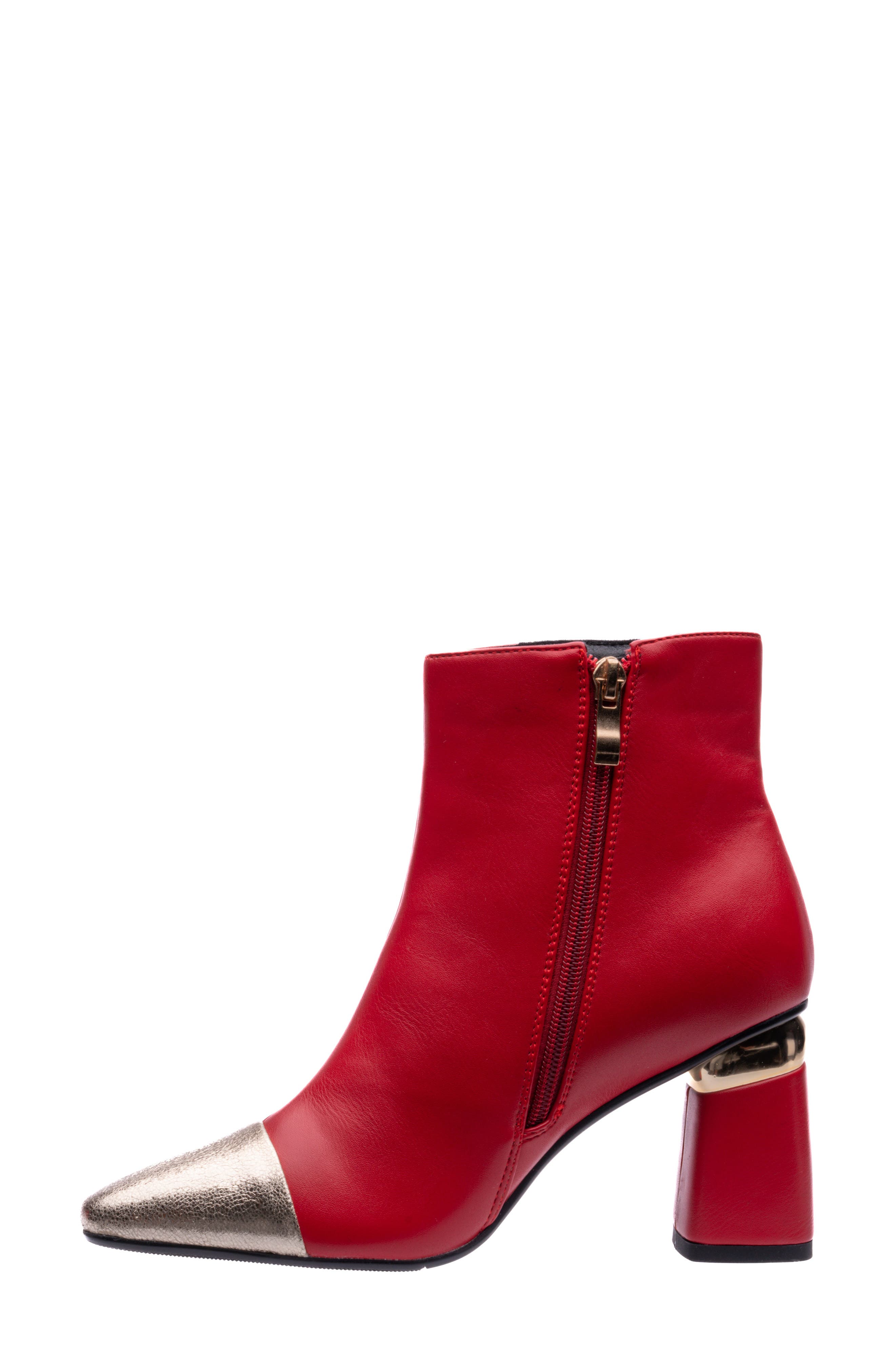NINETY UNION Two-Tone Bootie, Alternate, color, Red