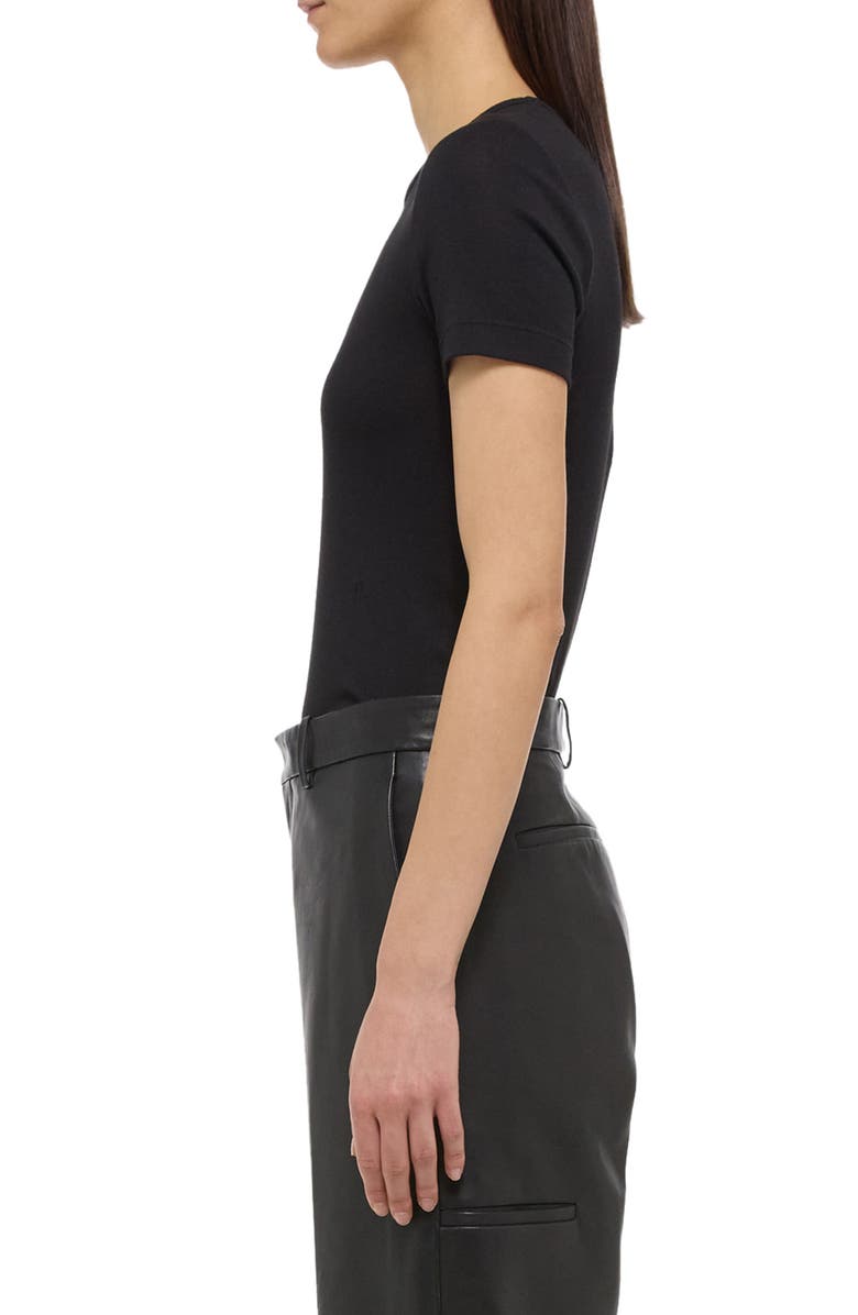 Helmut Lang Shrunken Cotton Modal Top, Alternate, color,