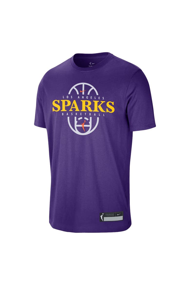 Unisex Nike Purple Los Angeles Sparks 2026 On-Court Authentic Practice Premium T-Shirt, Alternate, color, Purple