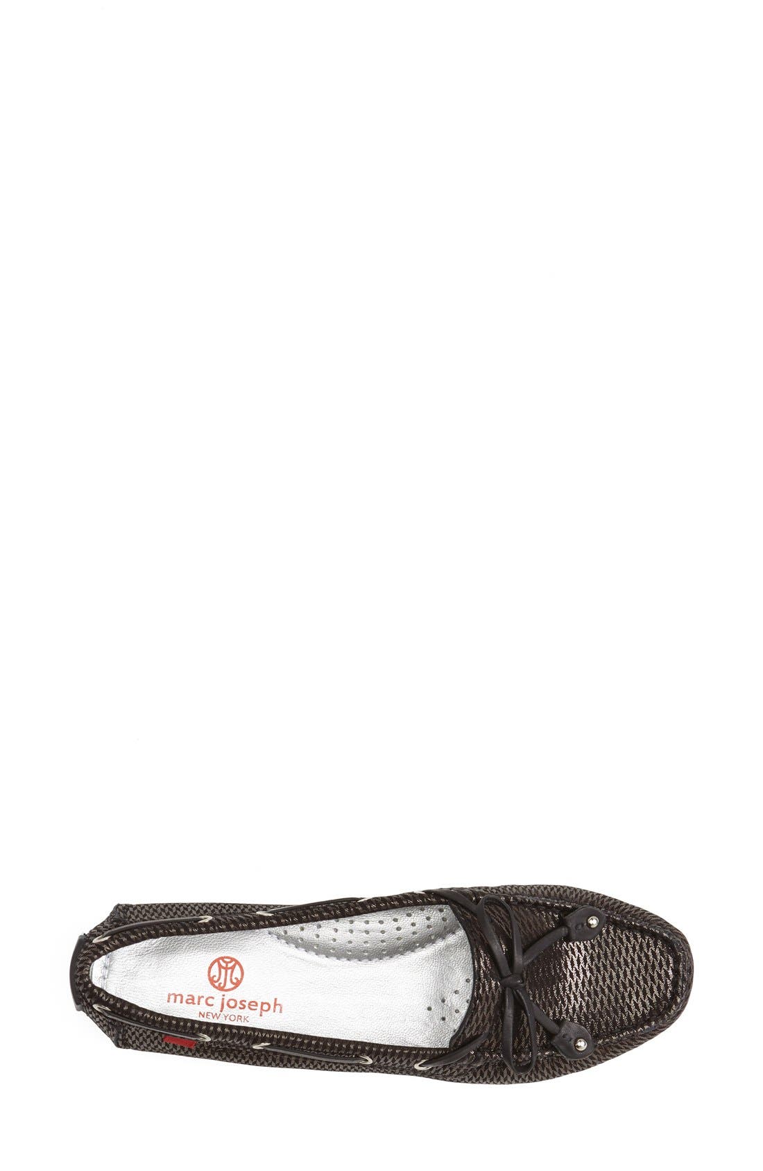 Marc Joseph 'Cypress Hill Zigzag' Loafer, Alternate, color, BLACK