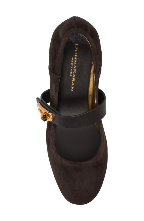 Donna Karan New York Anselm Mary Jane Flat In Brown