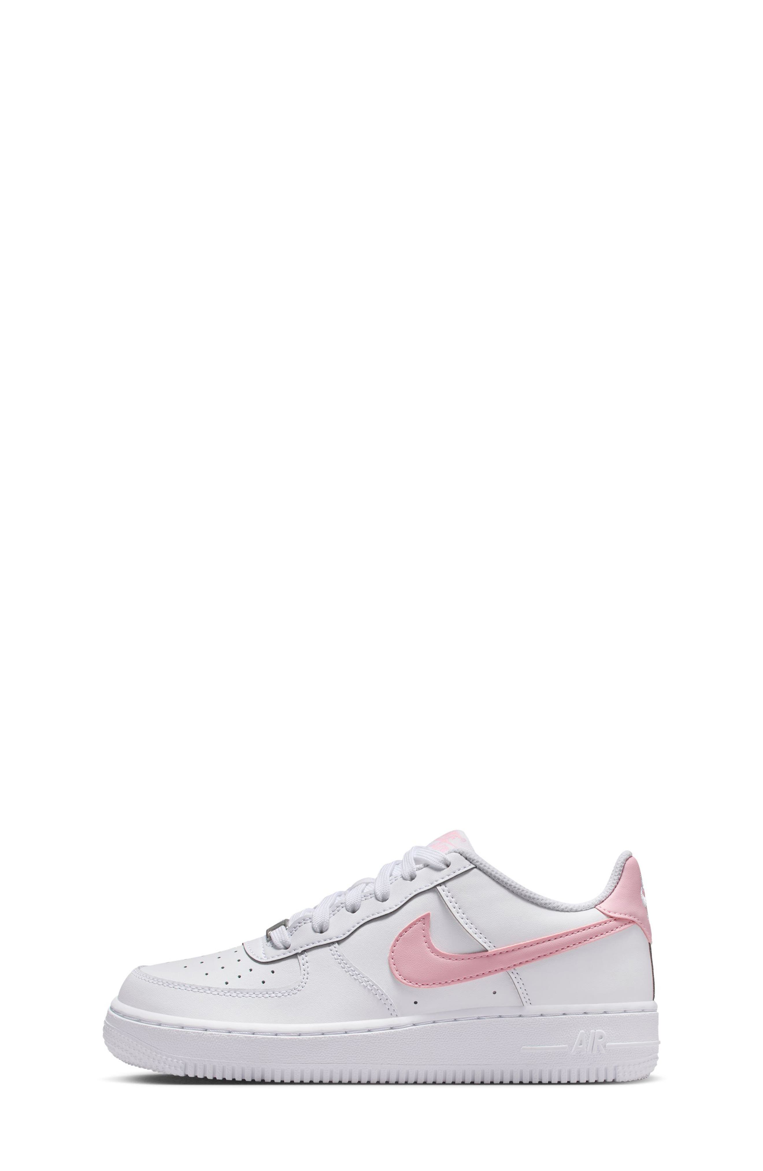 Nike Kids' Air Force 1 Sneaker, Alternate, color, 115 White/Mdsfpk