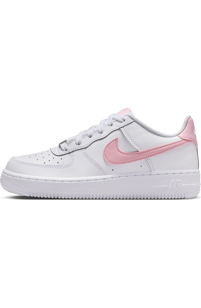 Nike Kids' Air Force 1 Sneaker, Alternate, color, 115 White/Mdsfpk