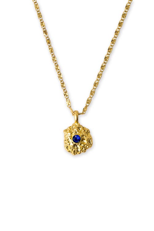 Classicharms Shayla Molten Cubic Zirconia Pendant Necklace In Gold