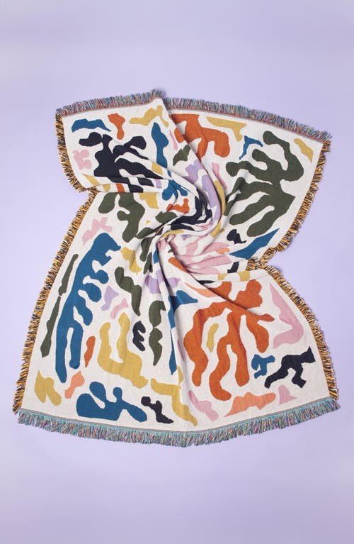 Slowdown Studio Mercer Woven Throw Blanket In Multi