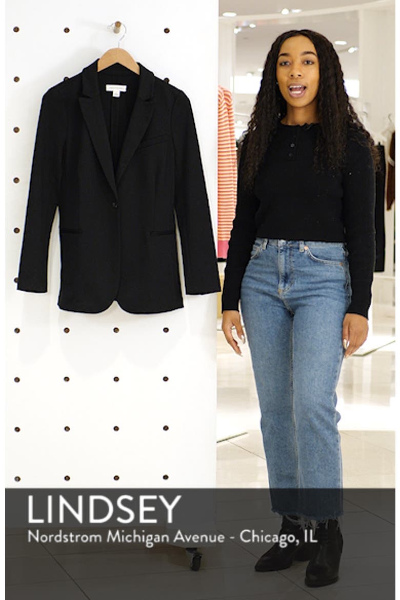 Long Knit Blazer video