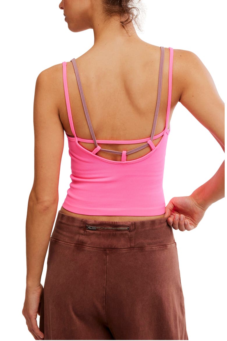 FP Movement All Clear Coastline Camisole, Alternate, color, HOT PINK COMBO