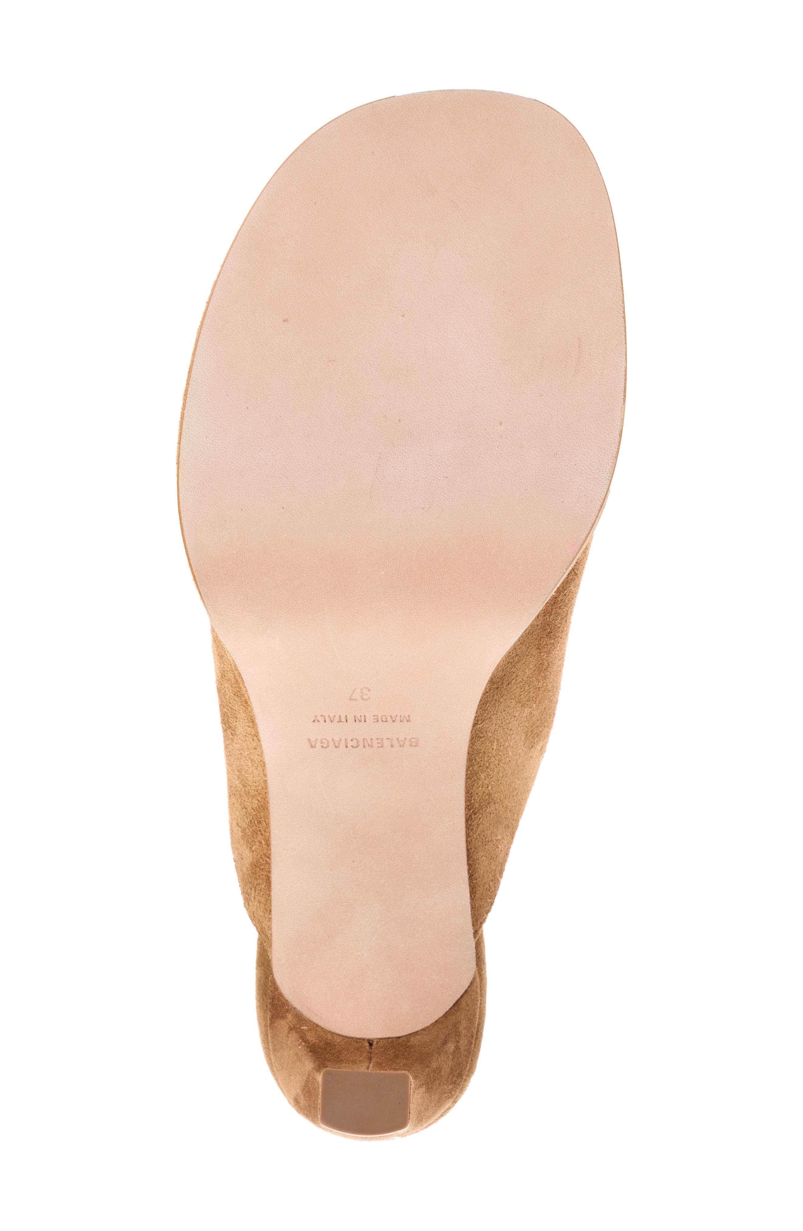 Balenciaga Fargo Sandal, Alternate, color, Mahogany