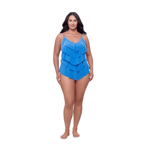 Rachel 5 Tier Ruffle Tankini Swimsuit Top