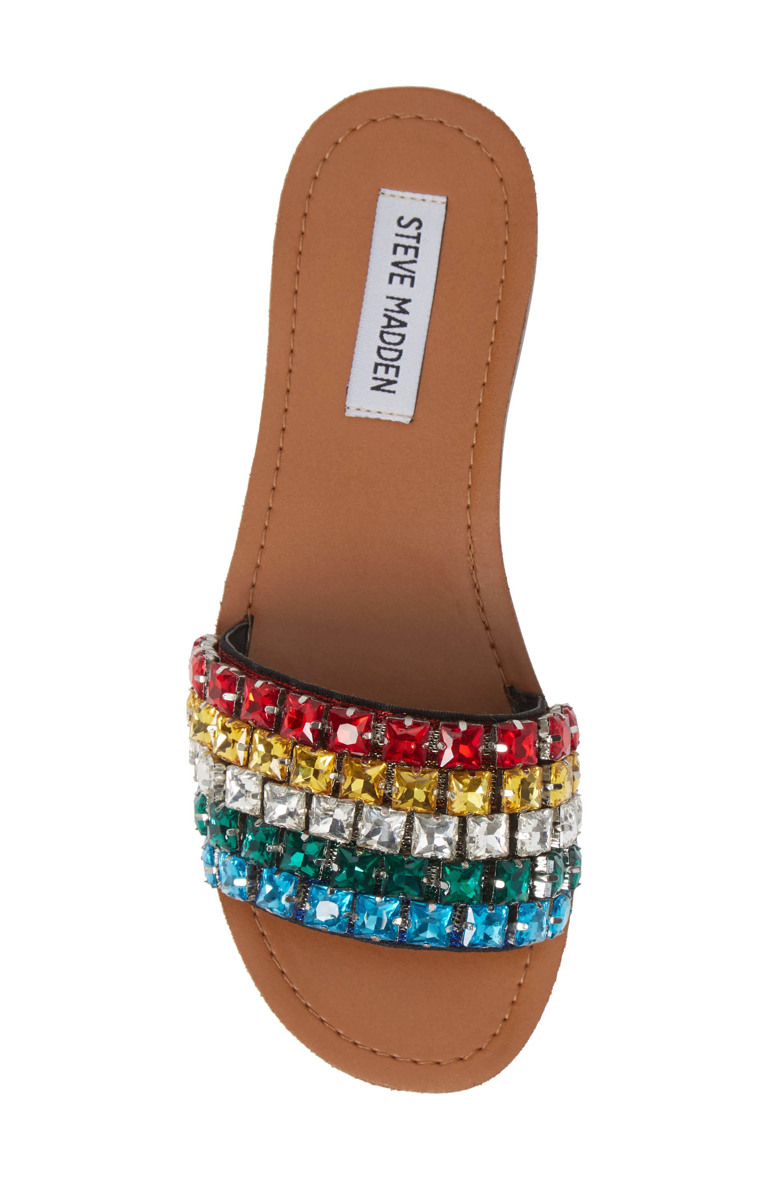 Steve Madden Serenade Crystal Embellished Slide Sandal, Alternate, color, 