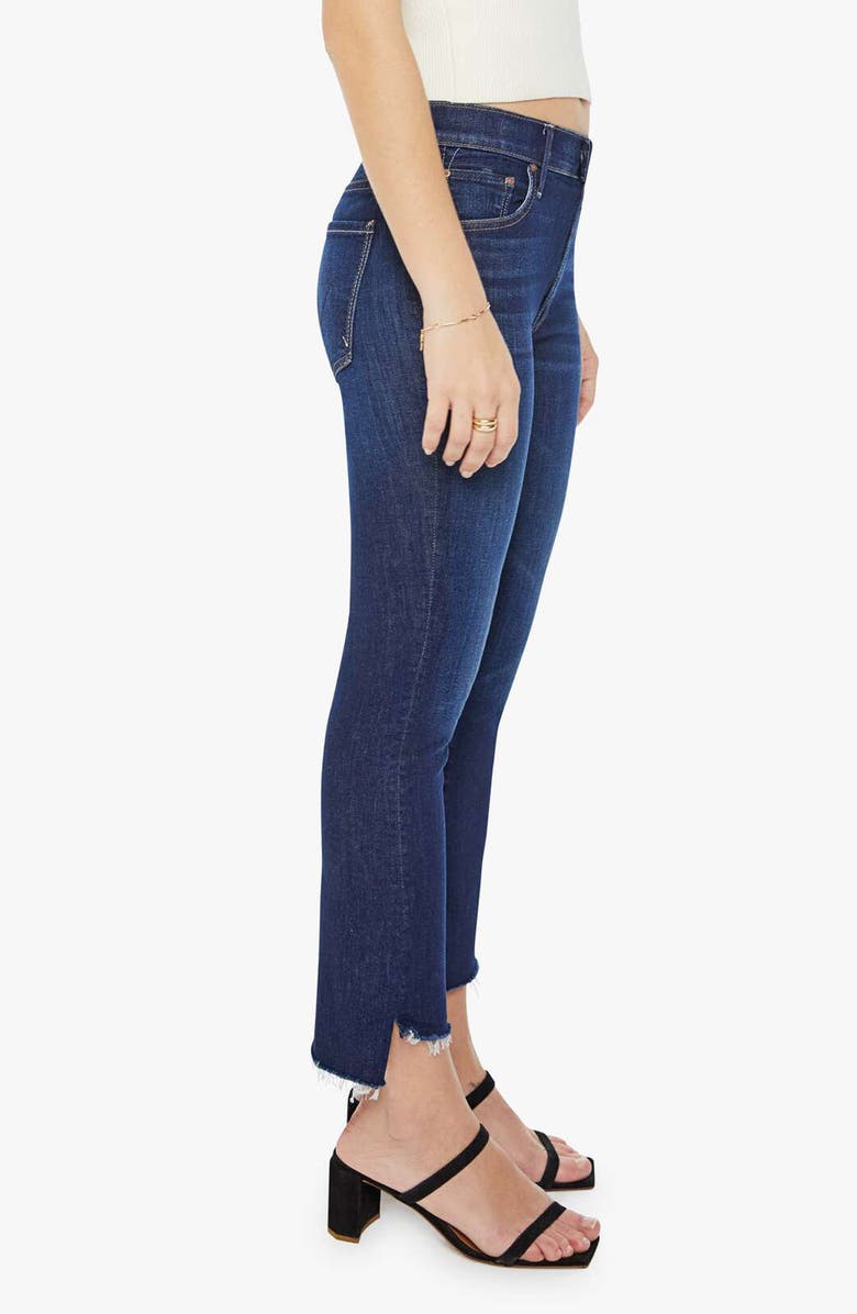 MOTHER Lil' Insider Step Hem Crop Straight Leg Jeans, Alternate, color, 