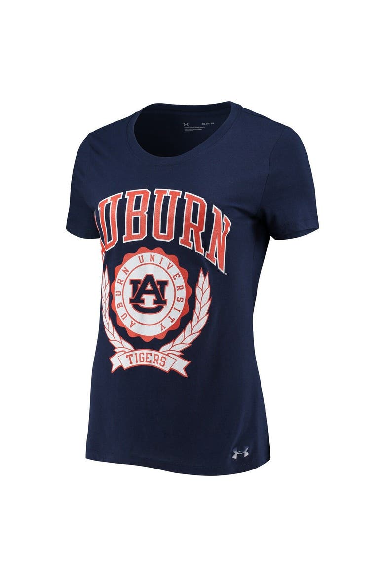 Women's Under Armour Navy Auburn Tigers T-Shirt, Alternate, color, Navy