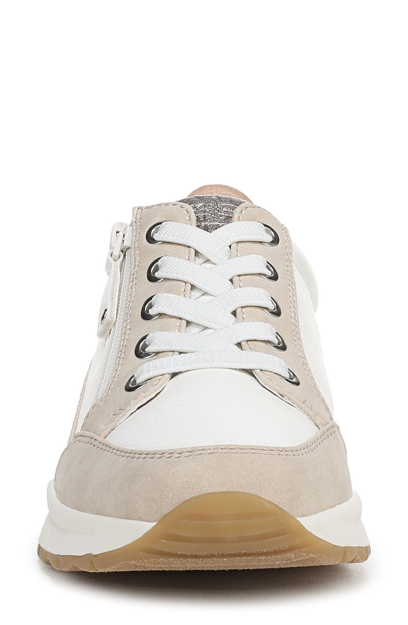 Naturalizer Jace Sneaker, Alternate, color, White / Porcelain Faux Leather