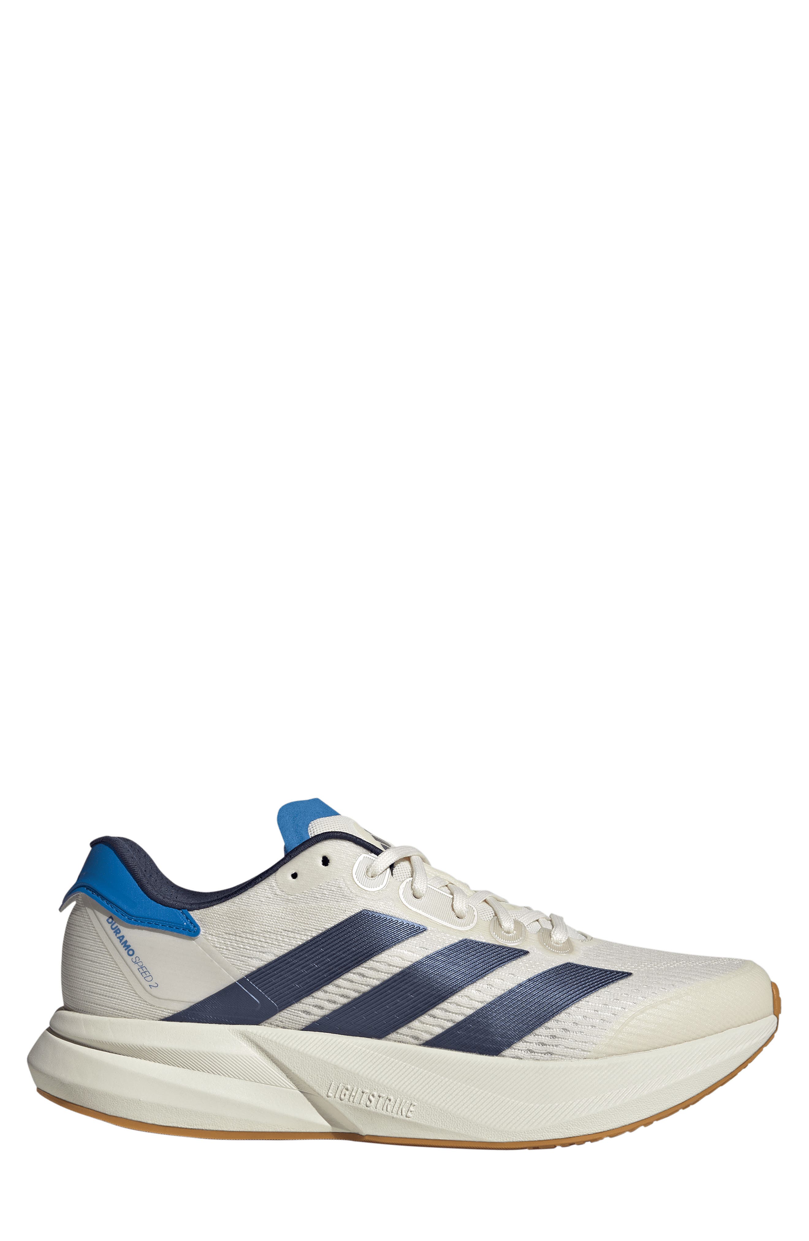 adidas Duramo Speed 2 Sneaker, Alternate, color, Chalk White/ Navy/ Ray Blue