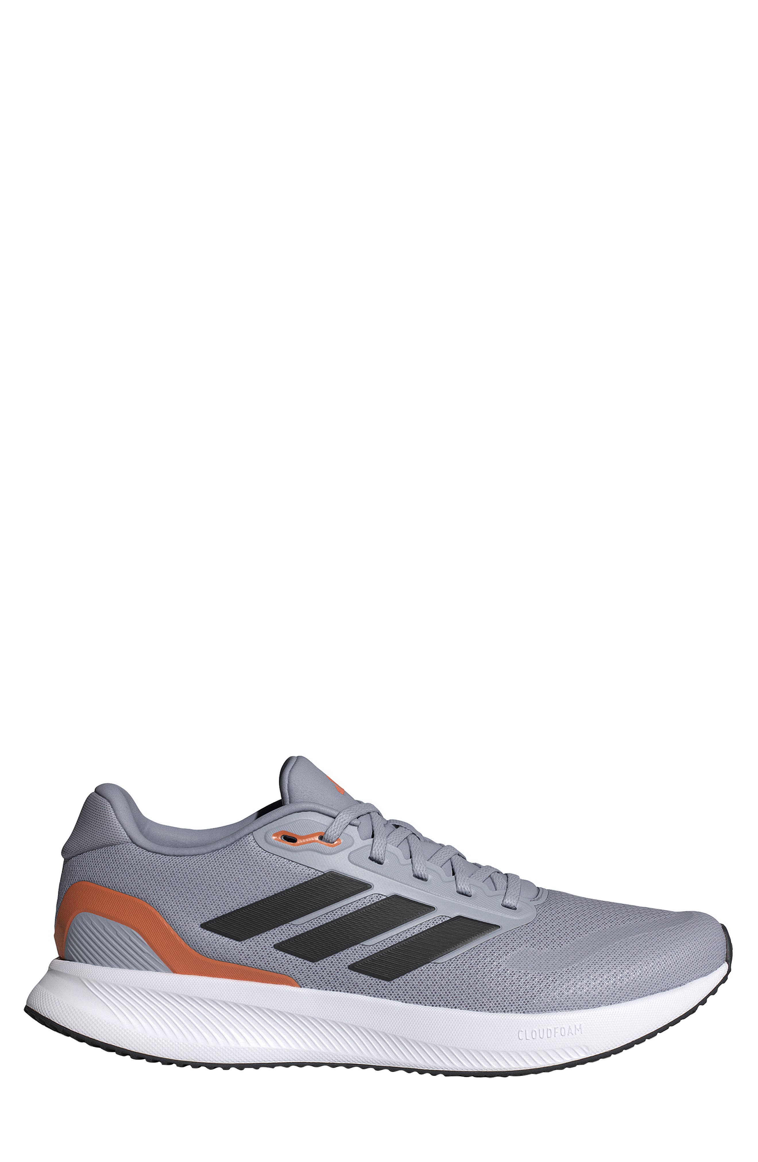 adidas Run Falcon 5 Running Shoe, Alternate, color, Silver/ Core Black/ Orange